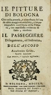 Tapa de Le pitture di Bologna