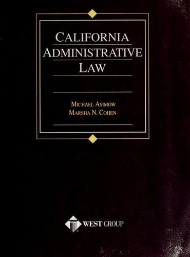 Tapa de California administrative law