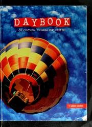 Tapa de Daybook of critical reading and writing