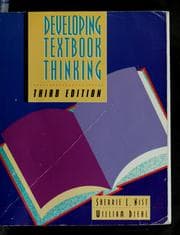 Tapa de Developing textbook thinking