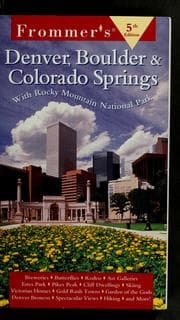 Tapa de Frommer's Denver, Boulder, & Colorado Springs