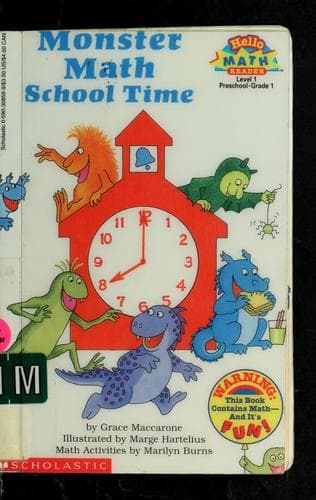 Tapa de Monster math school time