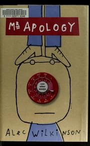 Tapa de Mr. Apology and other essays