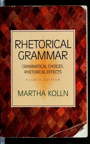 Tapa de Rhetorical grammar