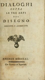 Tapa de Dialoghi sopra le tre arti del disegno