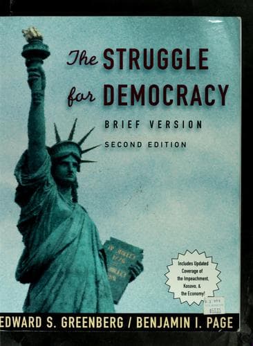 Tapa de The struggle for democracy