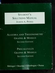 Tapa de Student's Solutions Manual