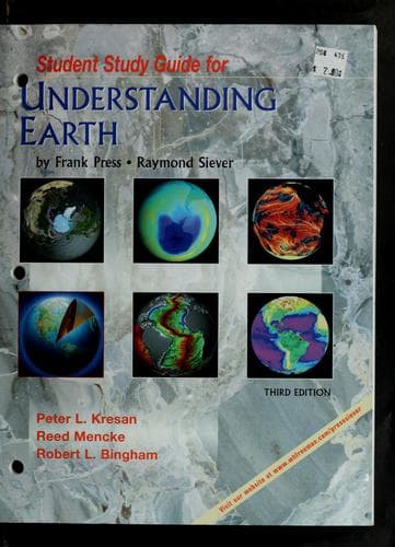 Tapa de Student study guide for Understanding earth, third edition, Frank Press, Raymond Siever
