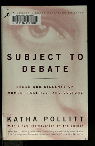Tapa de Subject to debate
