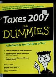 Tapa de Taxes 2007 for dummies
