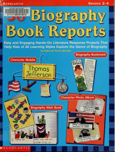 Tapa de 30 biography book reports