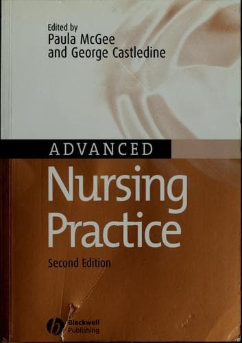 Tapa de Advanced nursing practice