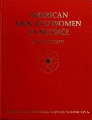 Tapa de American men and women of science