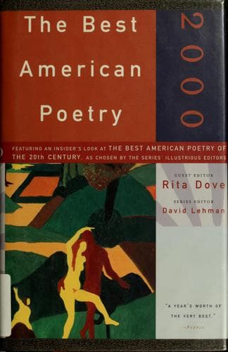 Tapa de The Best American Poetry 2000