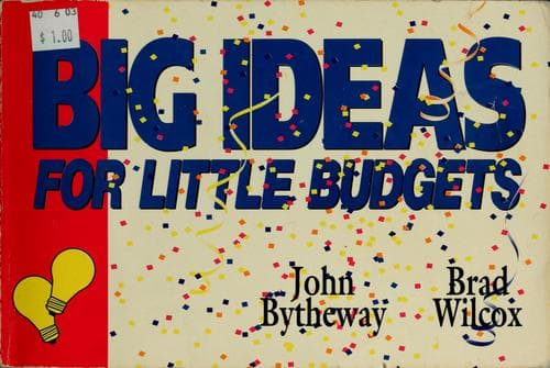 Tapa de Big ideas for little budgets