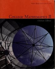 Tapa de College mathematics II