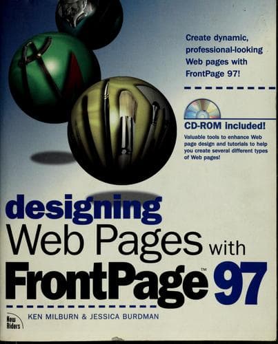 Tapa de Designing Web pages with FrontPage 97