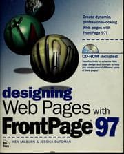 Tapa de Designing Web pages with FrontPage 97