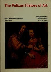 Tapa de Dutch art and architecture: 1600 to 1800