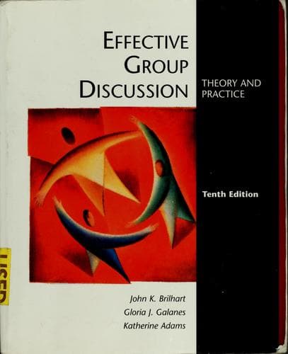 Tapa de Effective group discussion