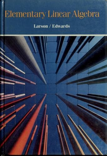 Tapa de Elementary linear algebra