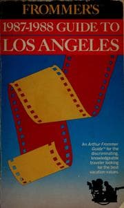 Tapa de Frommer's 1987-1988 guide to Los Angeles