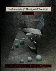 Tapa de Fundamentals of managerial economics