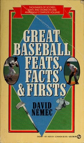 Tapa de Great baseball feats, facts, & firsts