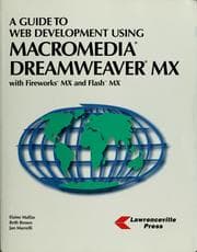 Tapa de A guide to Web development using Macromedia Dreamweaver MX with Fireworks MX and Flash MX