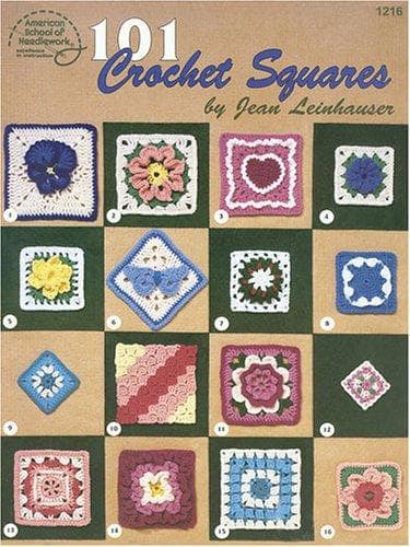 Tapa de 101 crochet squares