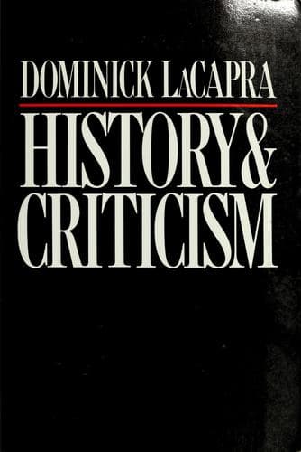 Tapa de History & criticism