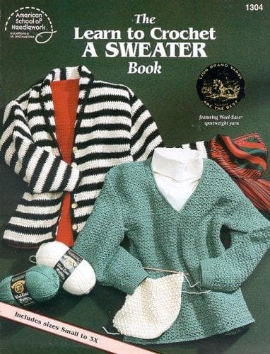 Tapa de Learn to Crochet a Sweater