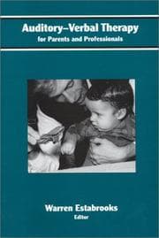 Tapa de Auditory-Verbal Therapy for Parents and Professionals