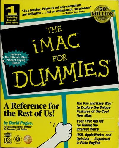 Tapa de The iMac for dummies