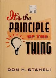 Tapa de It's the principle of the thing