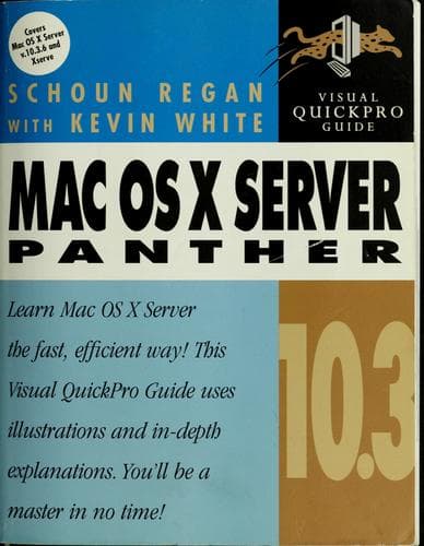 Tapa de Mac OS X Server 10.3 Panther