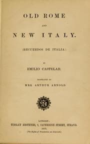 Tapa de Old Rome and new Italy