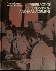 Tapa de The practice of supervision and management