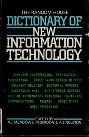 Tapa de The Random House Dictionary of new information technology