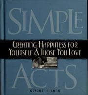 Tapa de Simple acts