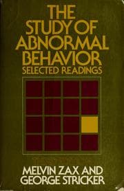 Tapa de The study of abnormal behavior