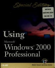 Tapa de Using Microsoft Windows 2000 professional