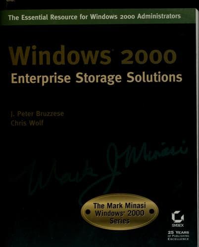 Tapa de Windows 2000 enterprise storage solutions