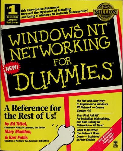 Tapa de Windows NT networking for dummies