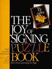 Tapa de The joy of signing puzzle book