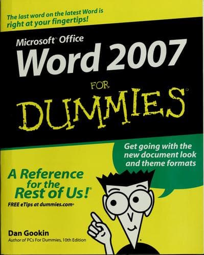 Tapa de Word 2007 for dummies