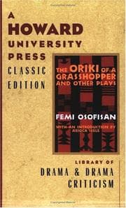 Tapa de The oriki of a grasshopper, and other plays