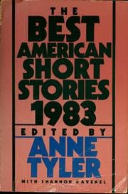 Tapa de The Best American Short Stories 1983