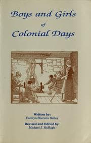 Tapa de Boys and girls of colonial days