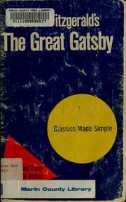 Tapa de F. Scott Fitzgerald's the great Gatsby